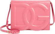 Dolce&Gabbana DG Logo Flap Leather Crossbody Bag