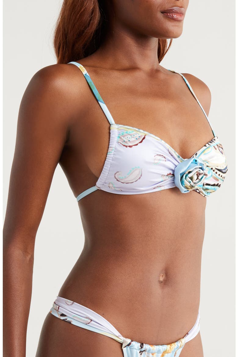 St. Barths Rosette Bikini Top, Alternate, color, ST. BARTHS FLORAL