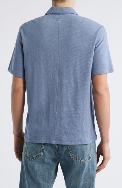 Rag & Bone Classic Flame Polo In Blue