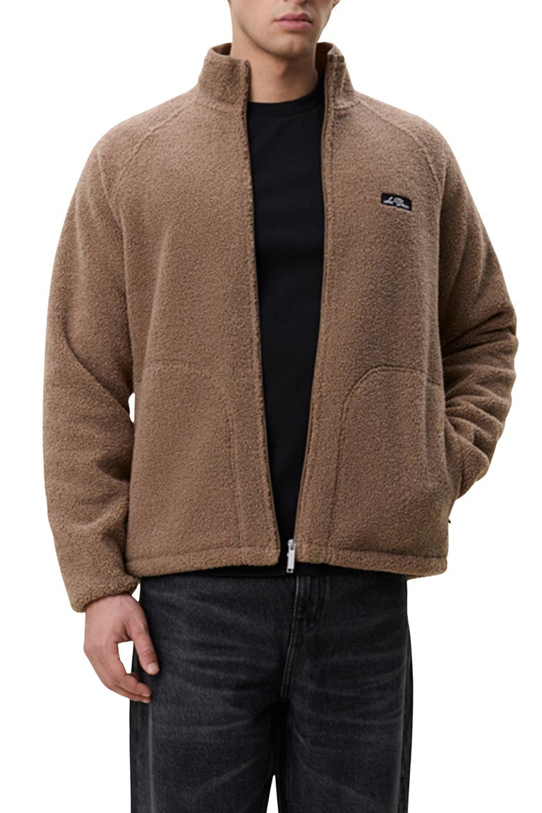 Patch Teddy Jacket, Main, color, CARIBOU
