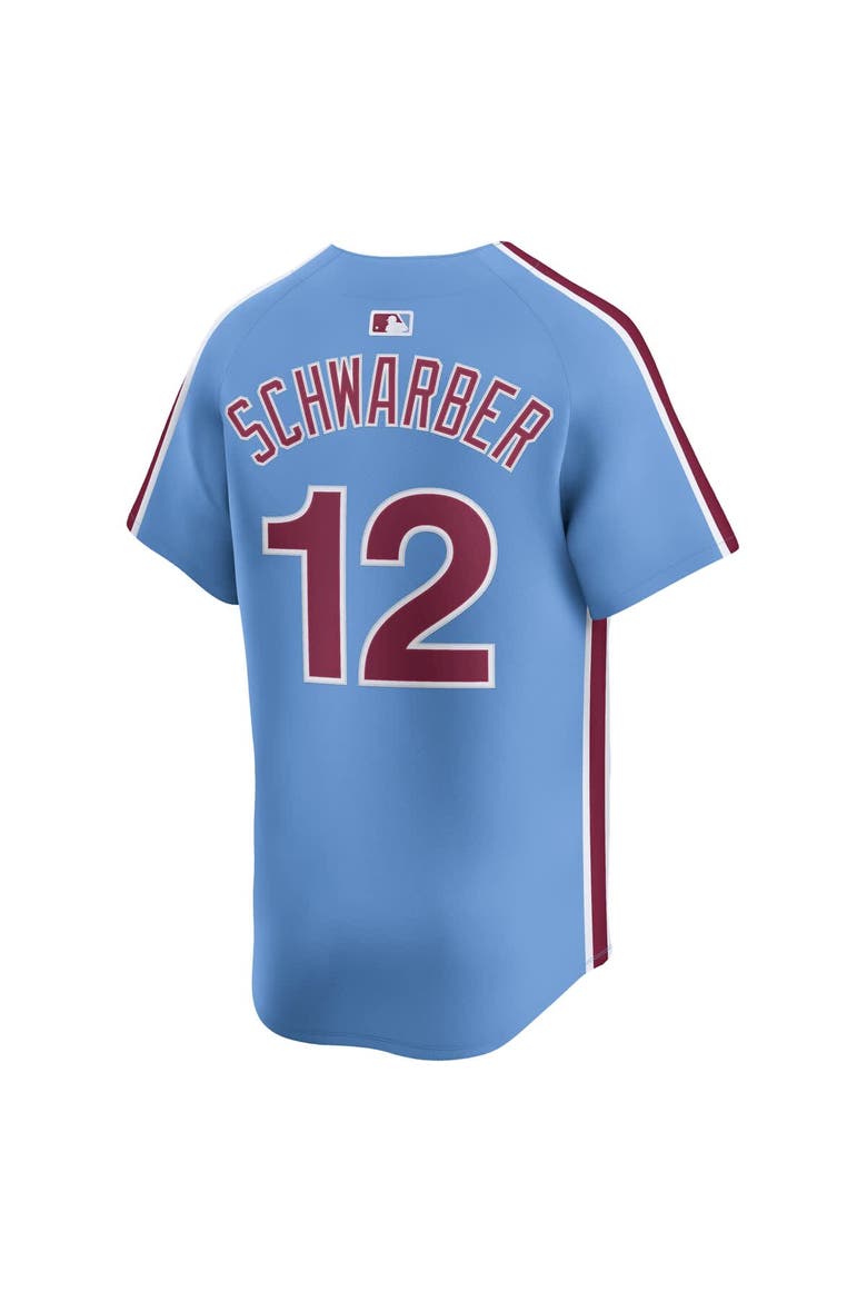 Men's Nike Kyle Schwarber Light Blue Philadelphia Phillies Alternate Limited Jersey, Alternate, color, Light Blue