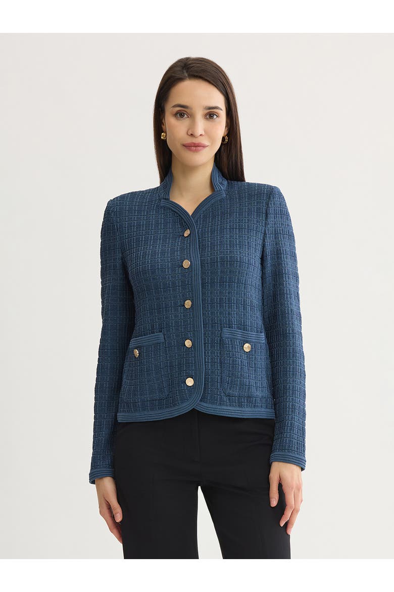 Tonal Tweed Knit Jacket, Main, color, Stardust