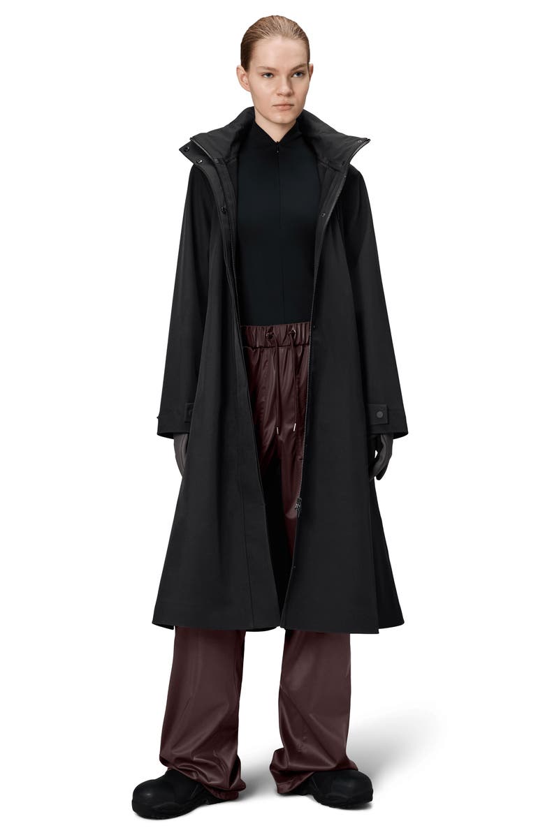 Rains Suva Vision Softshell A-Line Jacket, Alternate, color, Black