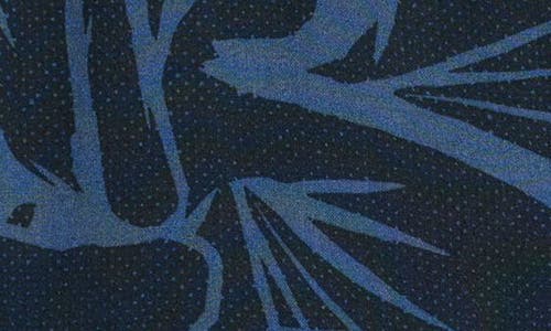 Rip Curl Kids' Print Short Sleeve Button-up Shirt In Blue