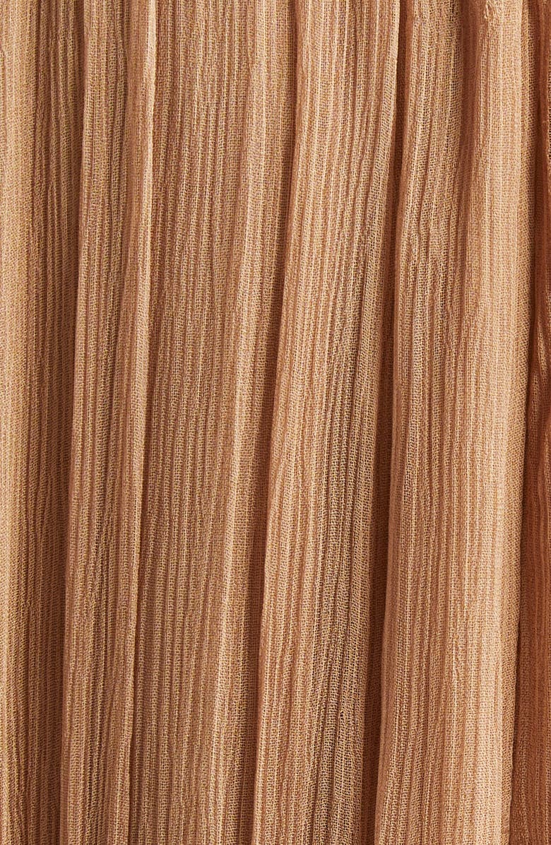 Zimmermann Hypnotic Peplum Long Sleeve Flutter Dress, Alternate, color, Biscuit