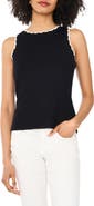 Halogen® Scallop Tip Sweater Tank
