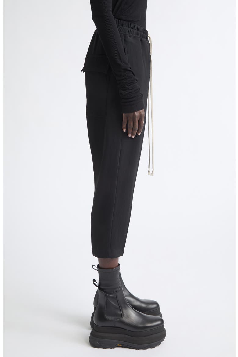 Astaire Crepe Crop Pants, Alternate, color, BLACK