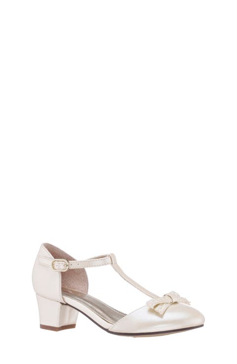 Bow Detail T-Strap Pump (Little Kid & Big Kid)