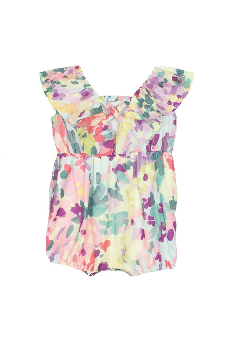 Watercolor Baby Romper, Alternate, color, Pink