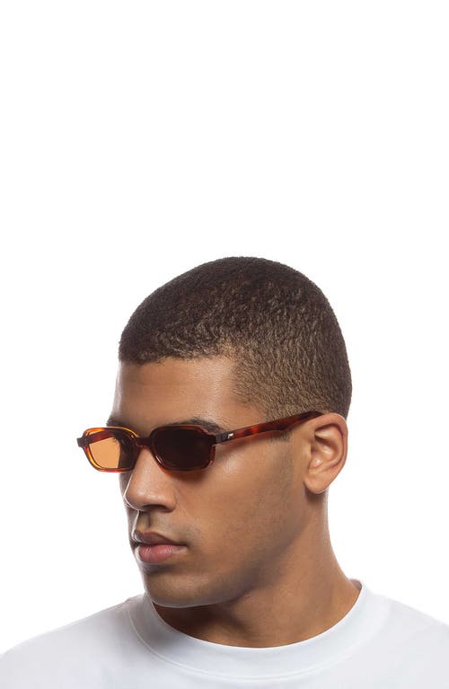 Le Specs Pilferer 53mm Rectangular Sunglasses In Brown