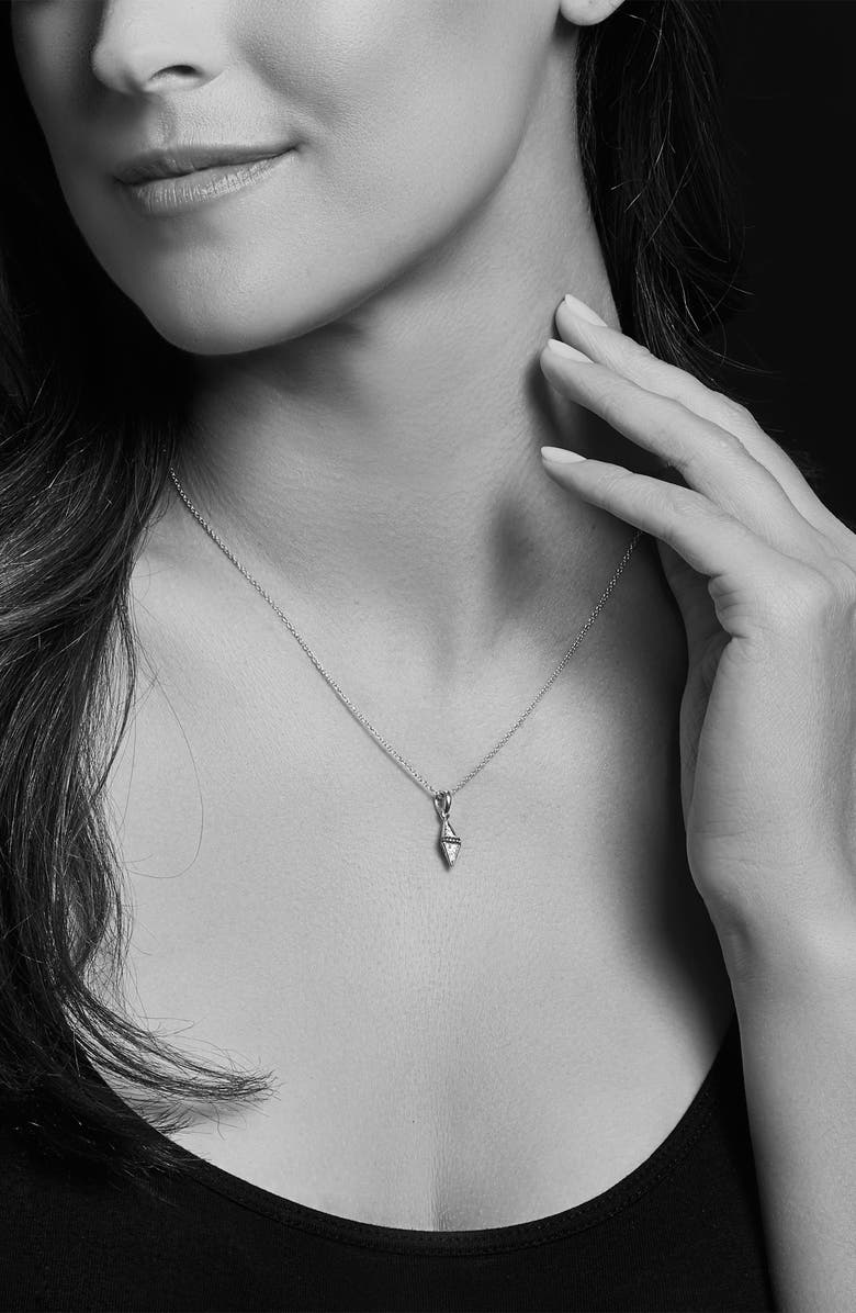 LAGOS Diamond Pyramid Pendant Necklace, Alternate, color, 
