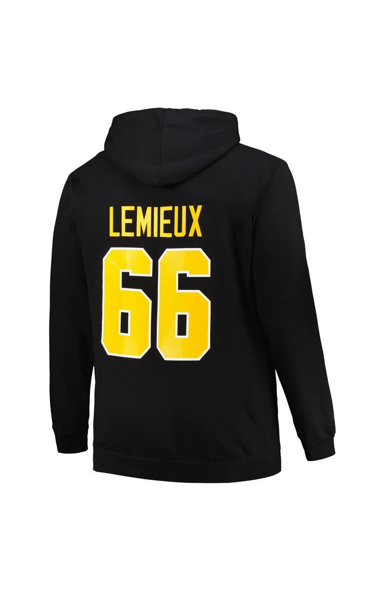 PROFILE Men's Mitchell & Ness Mario Lemieux Black Pittsburgh Penguins Name & Number Pullover Hoodie, Alternate, color, Black