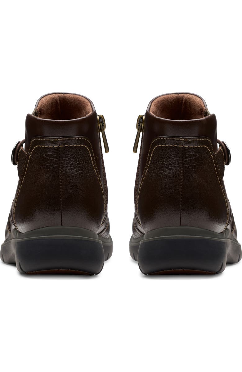 Clarks<sup>®</sup> Certina Joy Ankle Bootie, Alternate, color, Dark Brown Leather