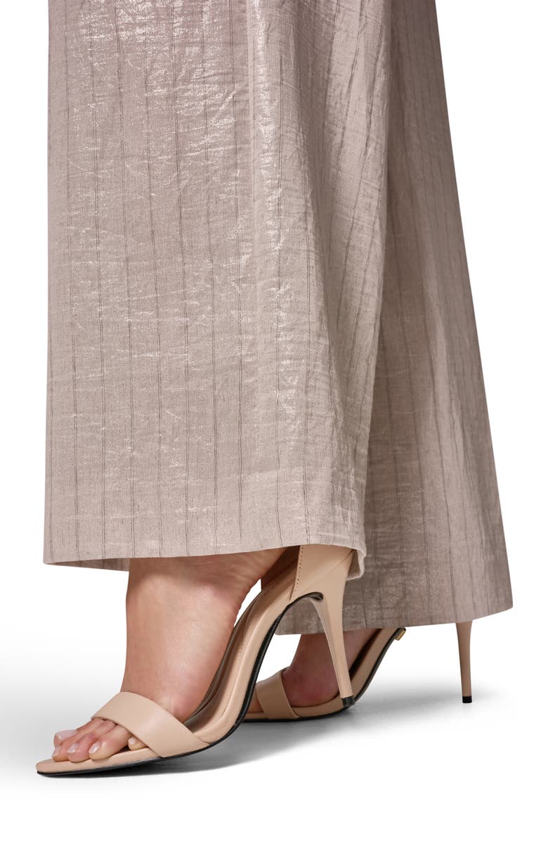 Donna Karan New York Shine Pinstripe Wide Leg Pants, Alternate, color,