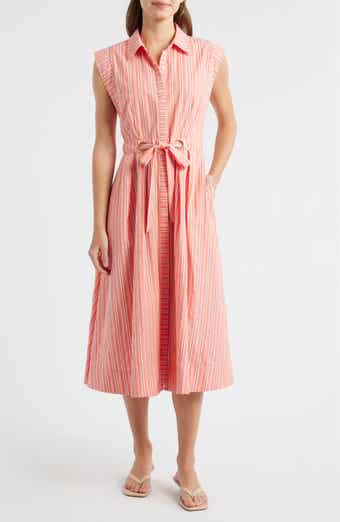 Mix Stripe Shirtdress