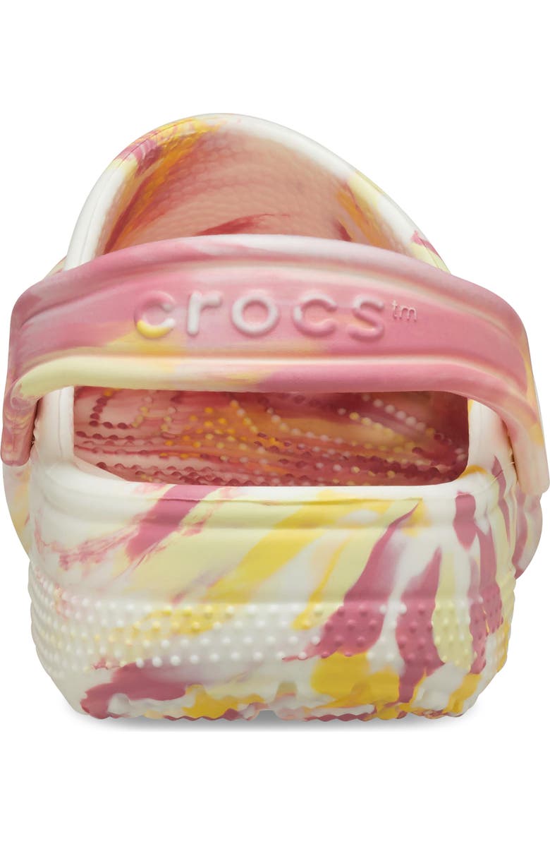 CROCS Kids' Classic Glow in the Dark Marble Clog, Alternate, color, Daylily/ Multi