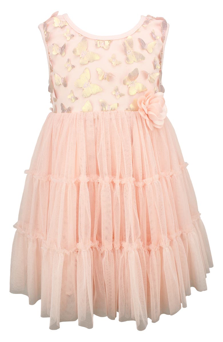 Popatu Metallic Butterfly Tulle Dress, Main, color,