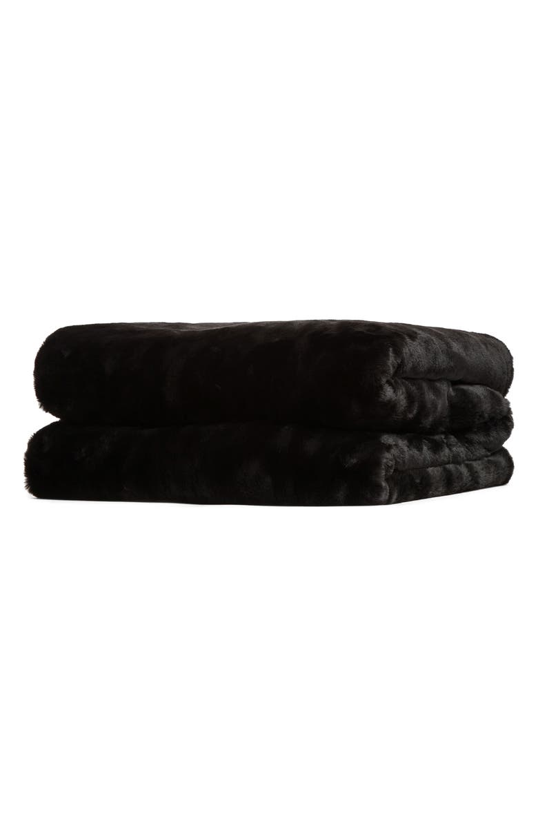Apparis Brady Faux Fur Throw Blanket, Main, color,