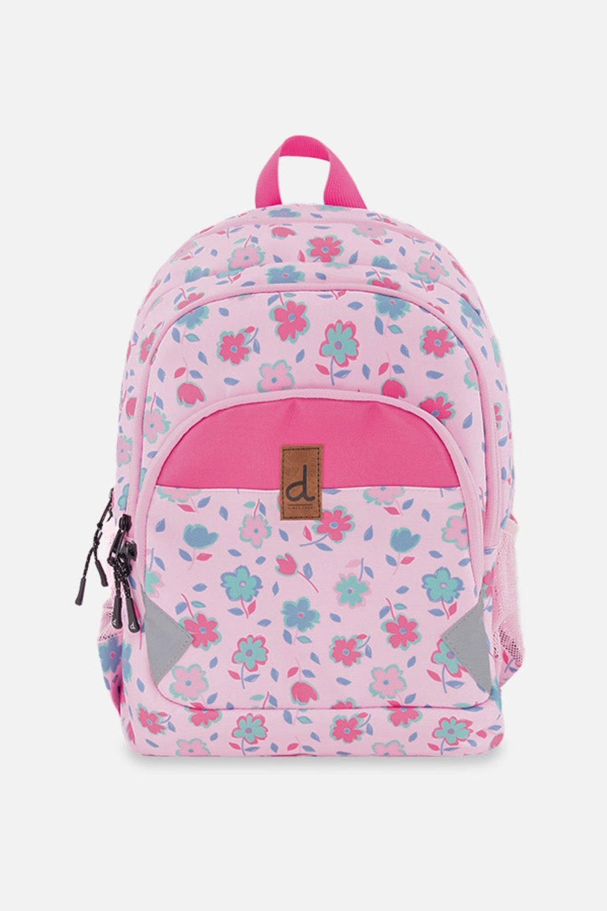 Deux par Deux Flowers Compact Functional Backpack, Main, color, Pink Printed Flowers