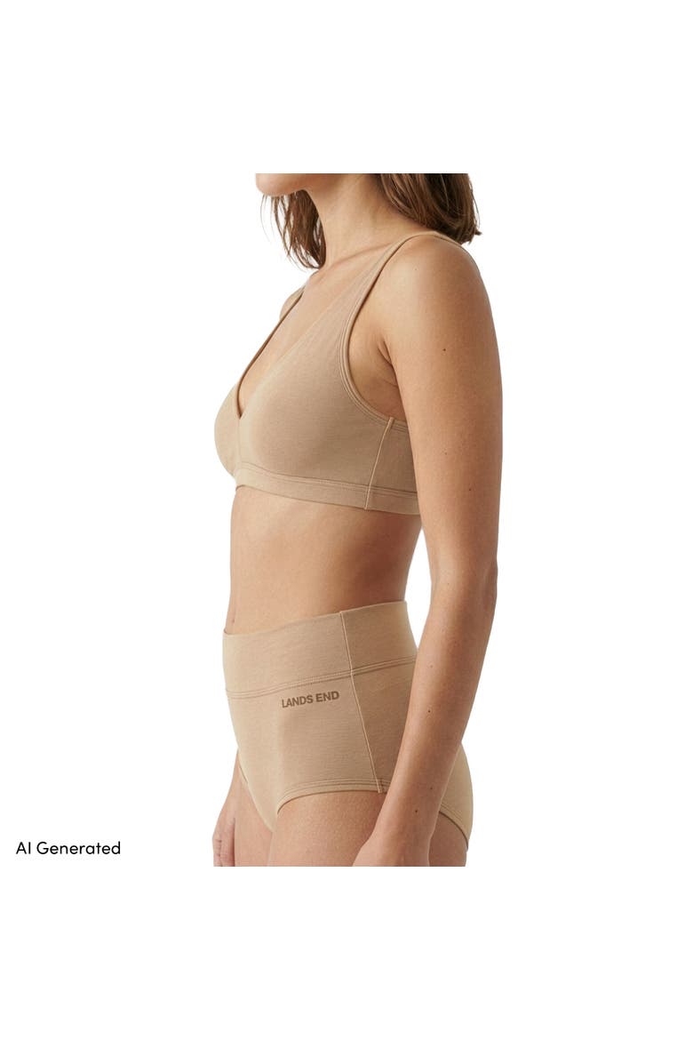 Bralette Soft Essential Everyday Bra, Alternate, color, Clay Bisque