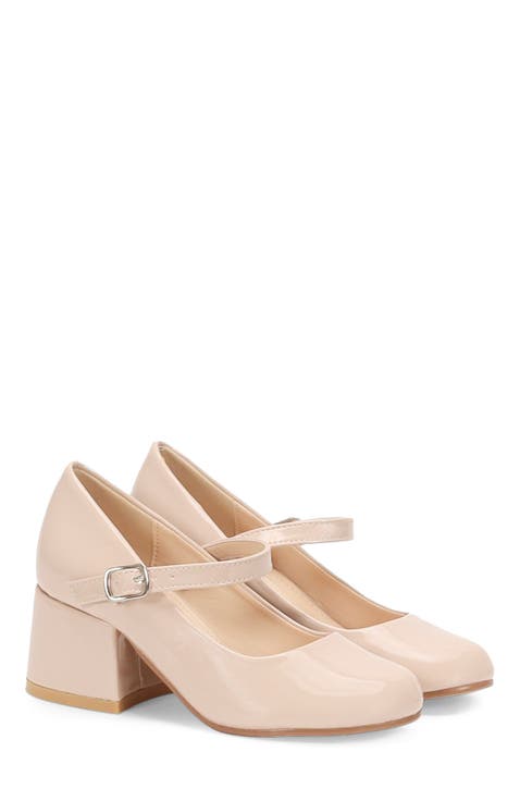 Charlotte Patent Mary Jane Girls Block Heel (Toddler, Little Kid & Big Kid)