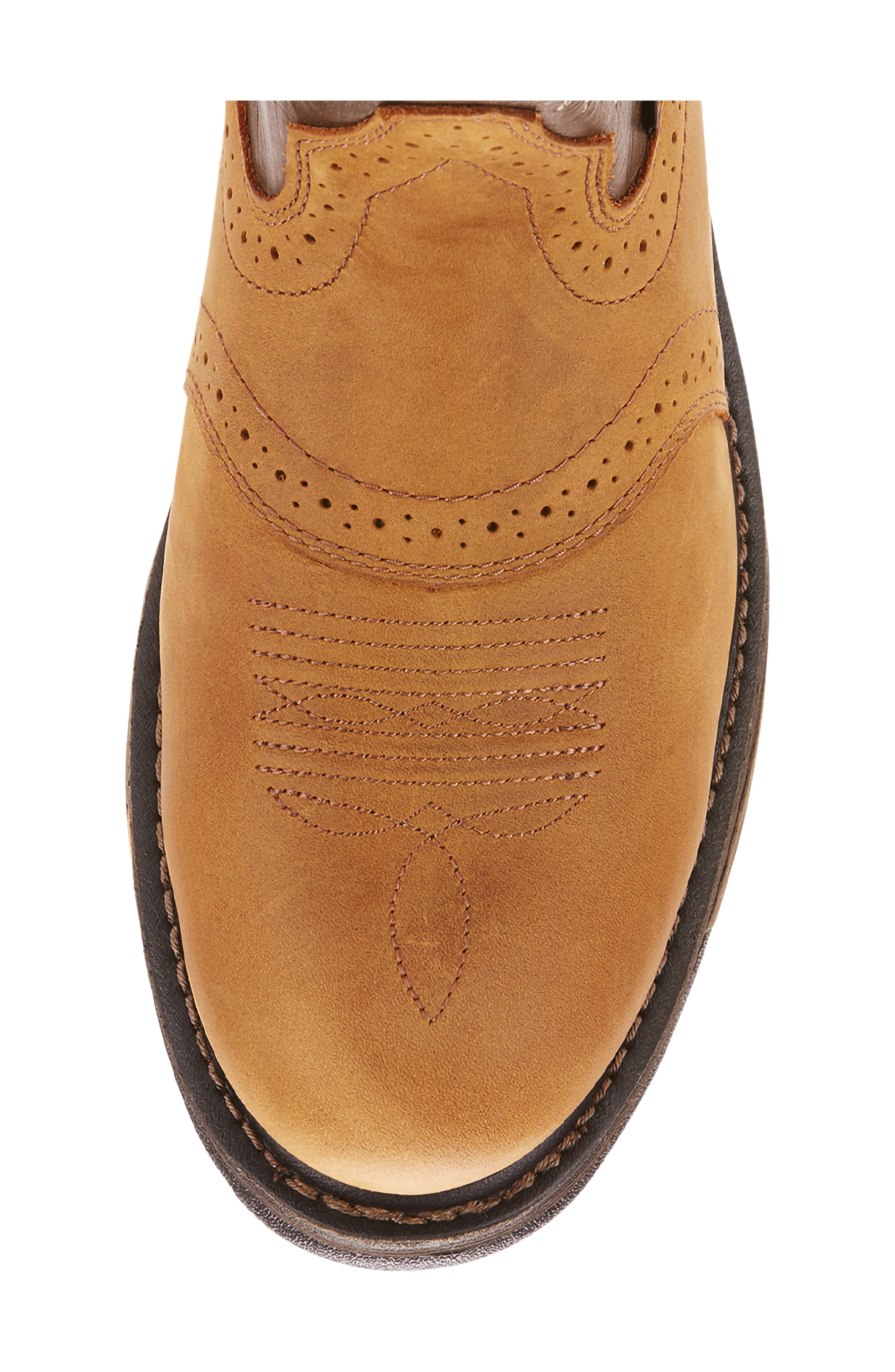 WorkHog Pull-On Western Boot, Alternate, color, AGED BARK/ ARMY GREEN