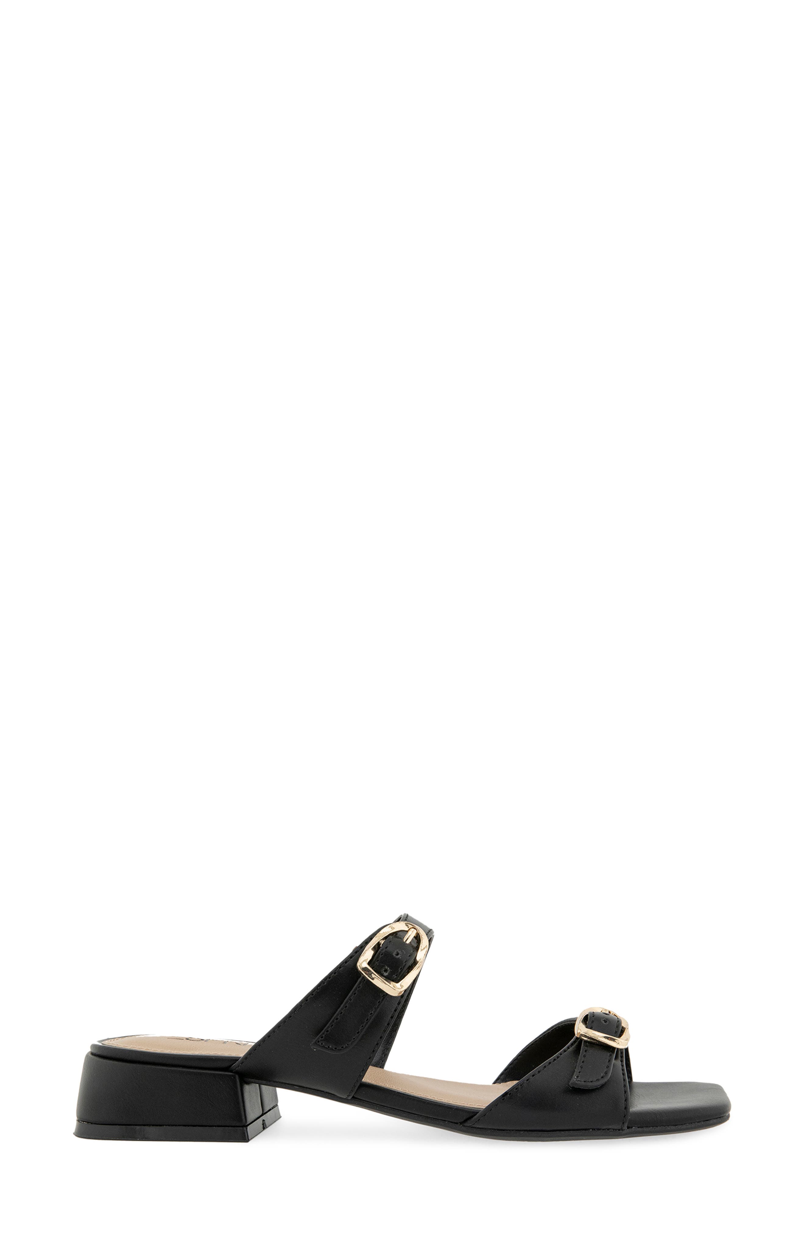 Esprit Megan Slide Sandal, Alternate, color, Black Pu