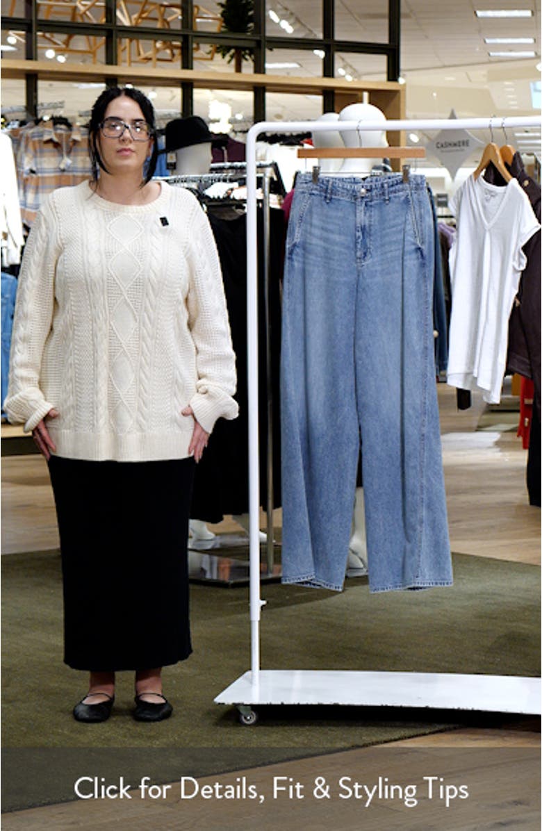 Tailored Sofie High Waist Wide Leg Jeans, sales video thumbnail