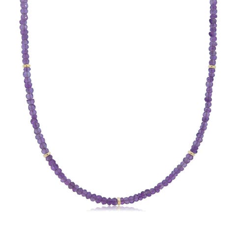 Amethyst Bead Necklace