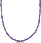 The Lovery Fine Jewelry Amethyst Bead Necklace