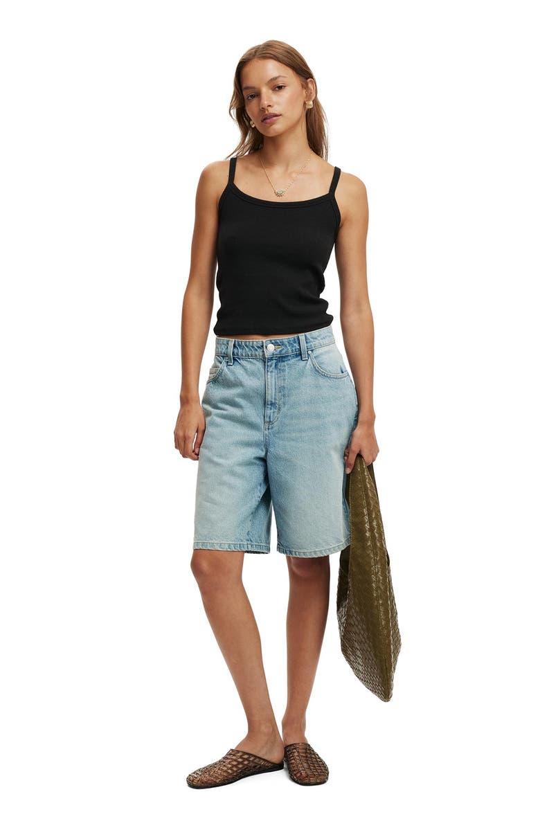 Cotton On Women's Goldie Rib Scoop Cami, Alternate, color, Black