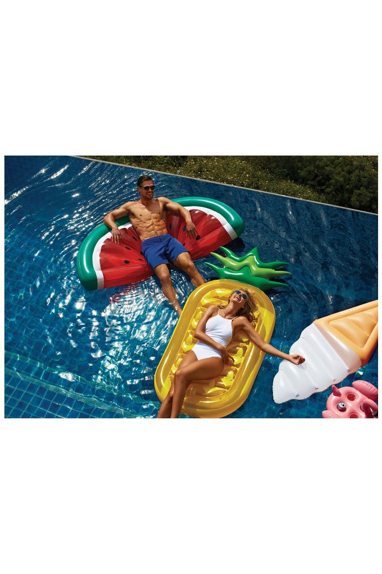 'Really Big' Inflatable Ice Cream Pool Floatie, Alternate, color, WHITE