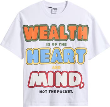 Wealth, Heart & Mind Crop Graphic T-Shirt