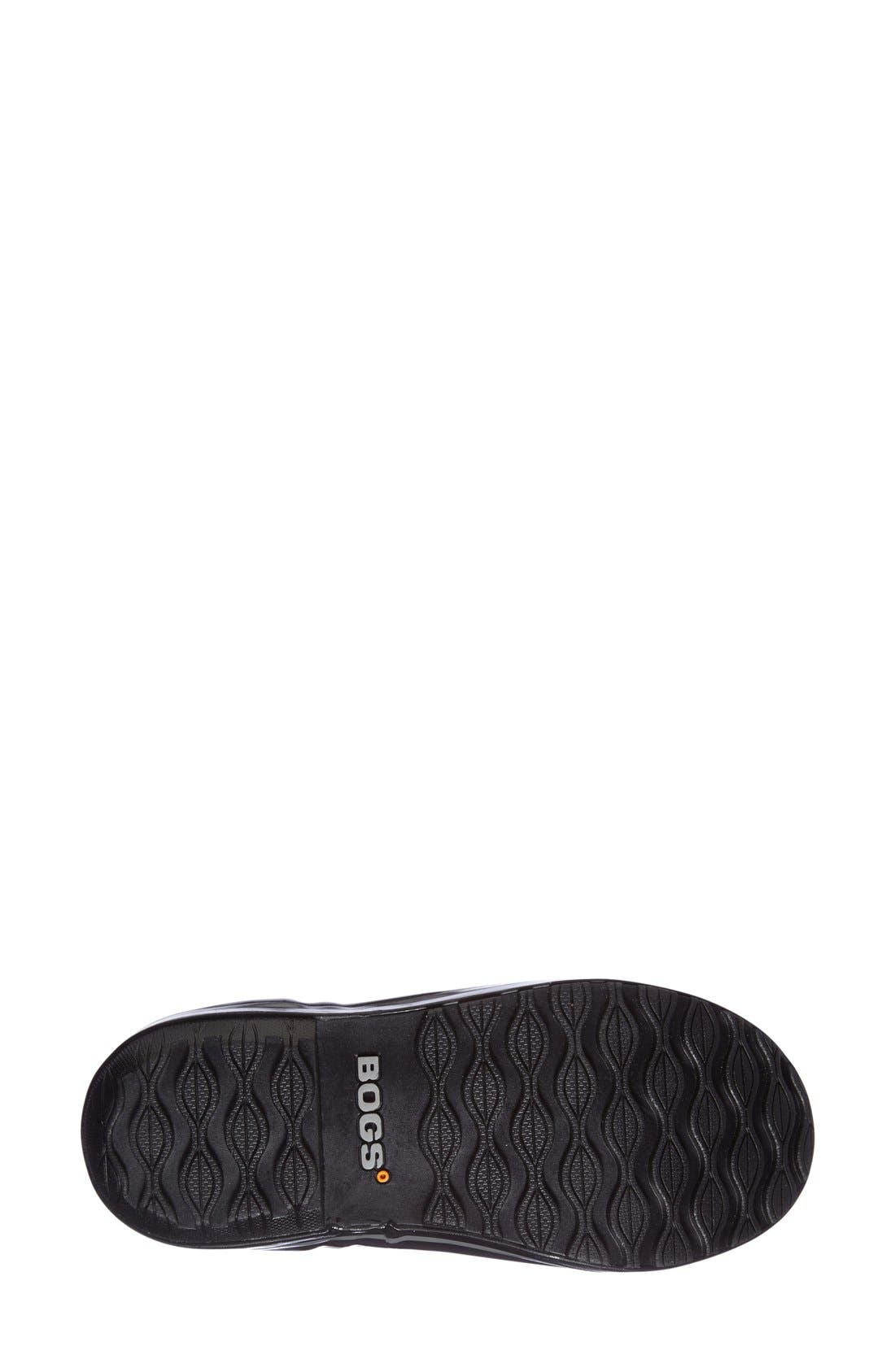 Bogs 'Plimsoll Plaid' Mid Waterproof Snow Boot, Alternate, color, Black