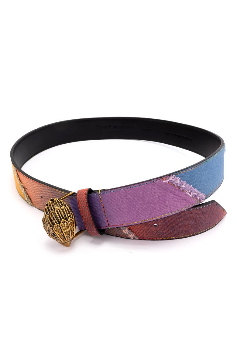 Kurt Geiger London Denim Rainbow Belt, Alternate, color,