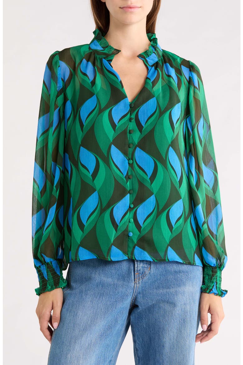 Tommie Button-Up Shirt, Main, color, EMERALD BLUE