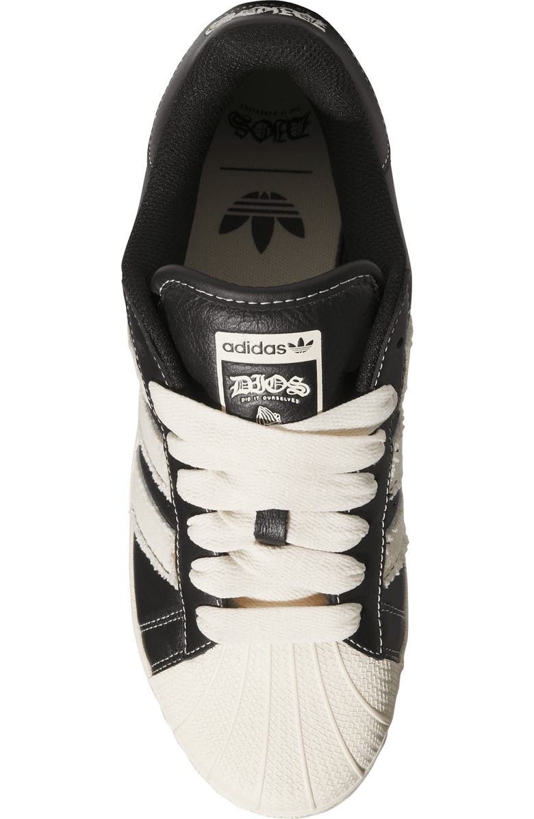adidas Dios Superstar Sneaker, Alternate, color, Core Black