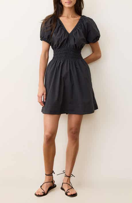 Marine Layer Emery Pima Cotton Poplin Minidress