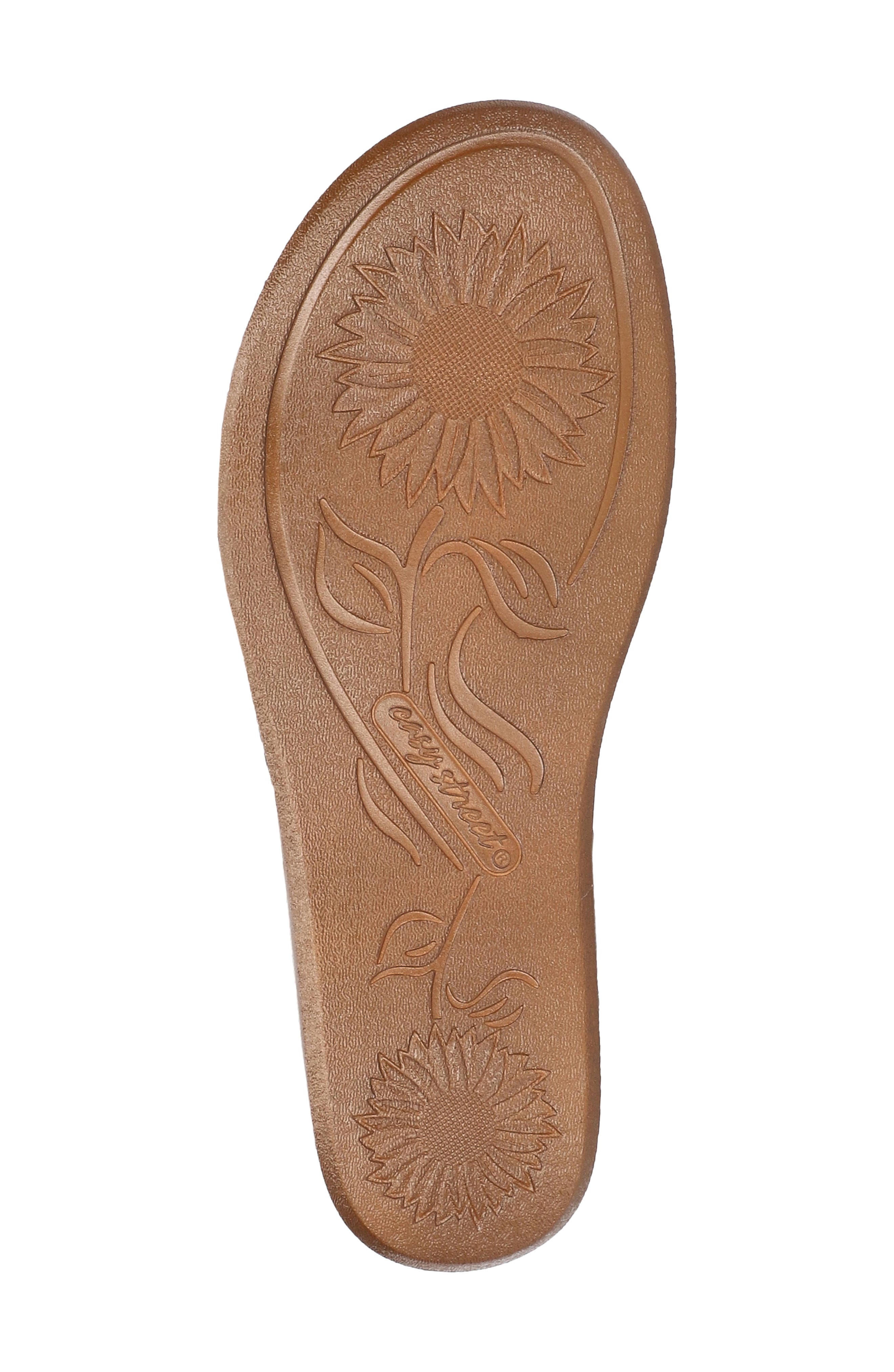 Lani Faux Leather Wedge Sandal, Alternate, color, BEIGE