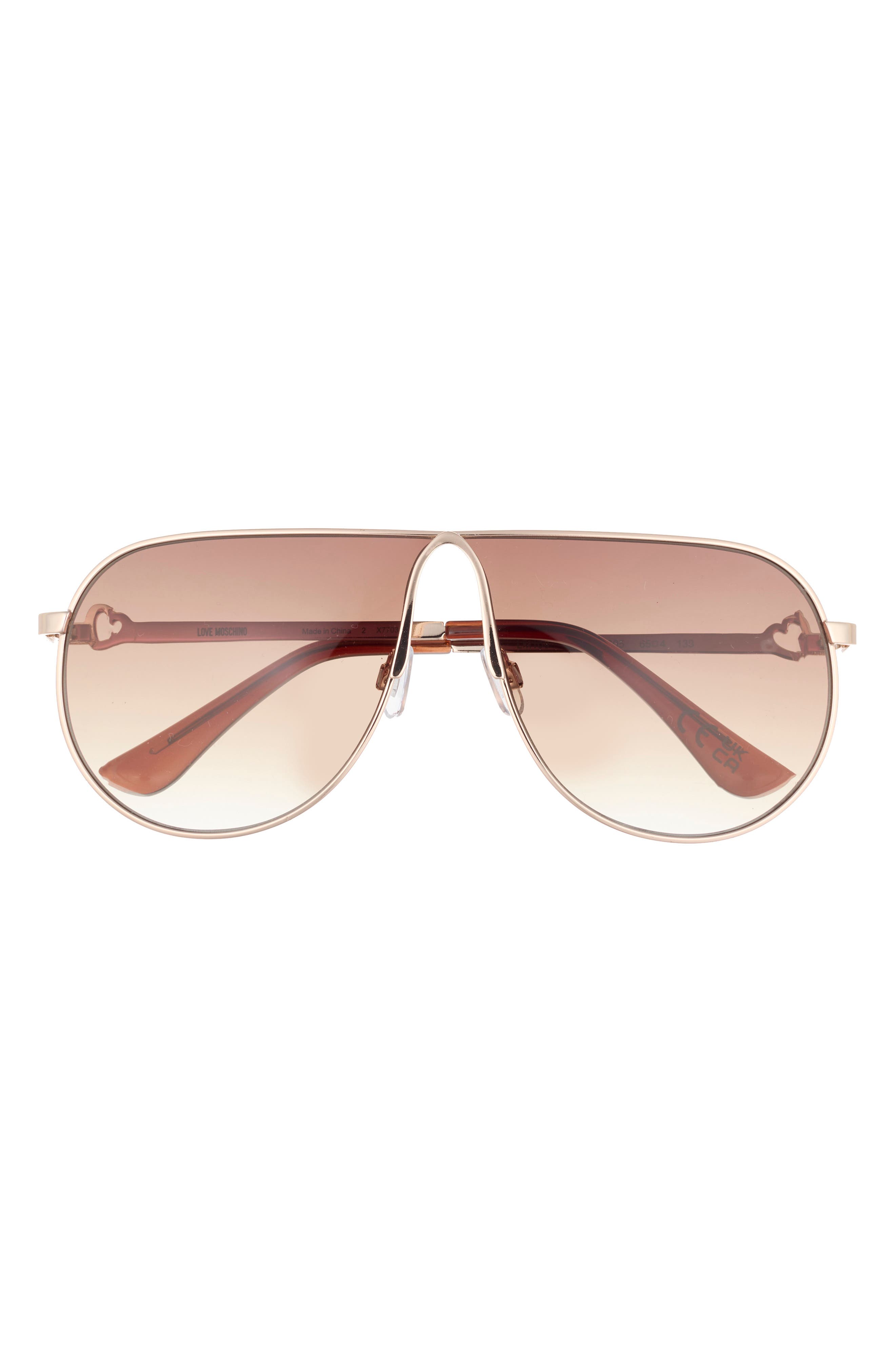 65mm Oversize Gradient Aviator Sunglasses