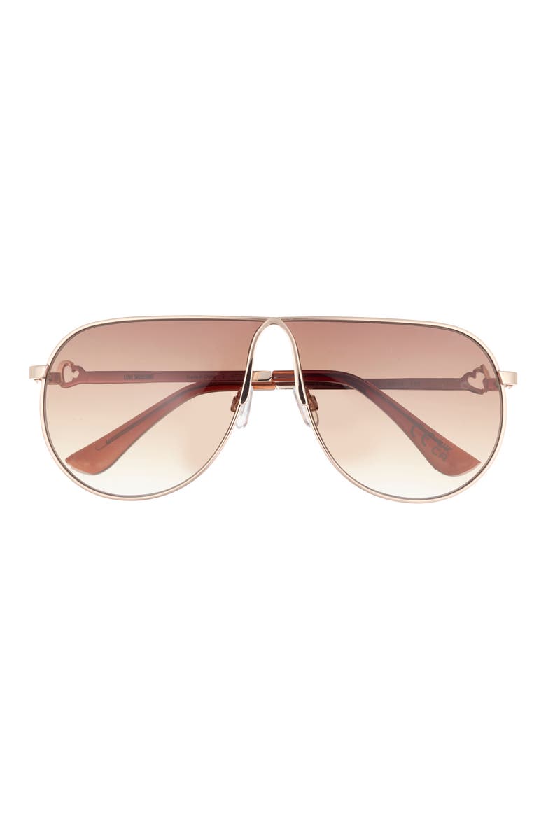 65mm Aviator Sunglasses, Main, color, SHINY GOLD