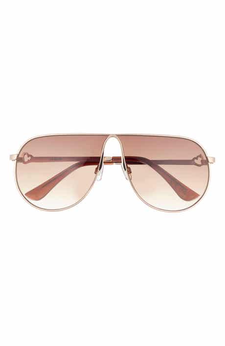 65mm Oversize Gradient Aviator Sunglasses