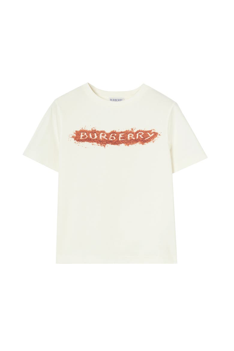 Sandy Logo Cotton T-shirt, Main, color, Chalk white