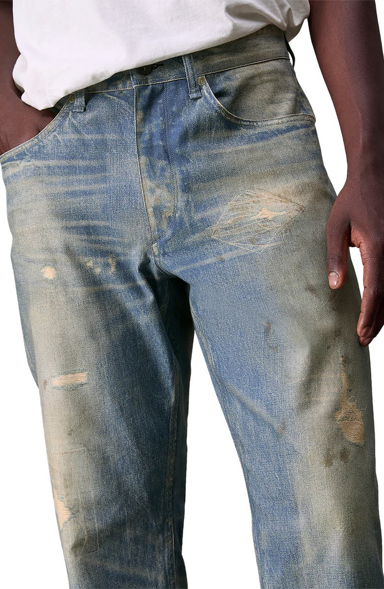 rag & bone Fit 4 Miramar Print Cotton Canvas Baggy Jeans, Alternate, color, 