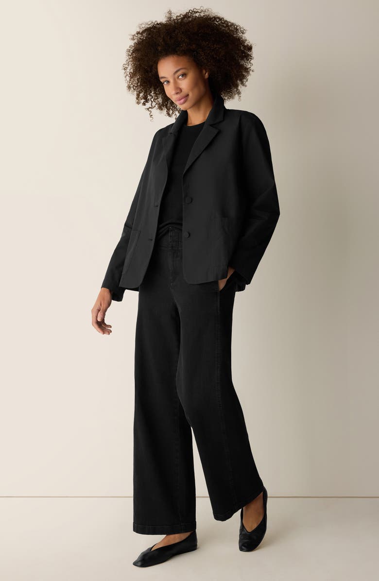 Eileen Fisher Easy Blazer, Alternate, color, Black