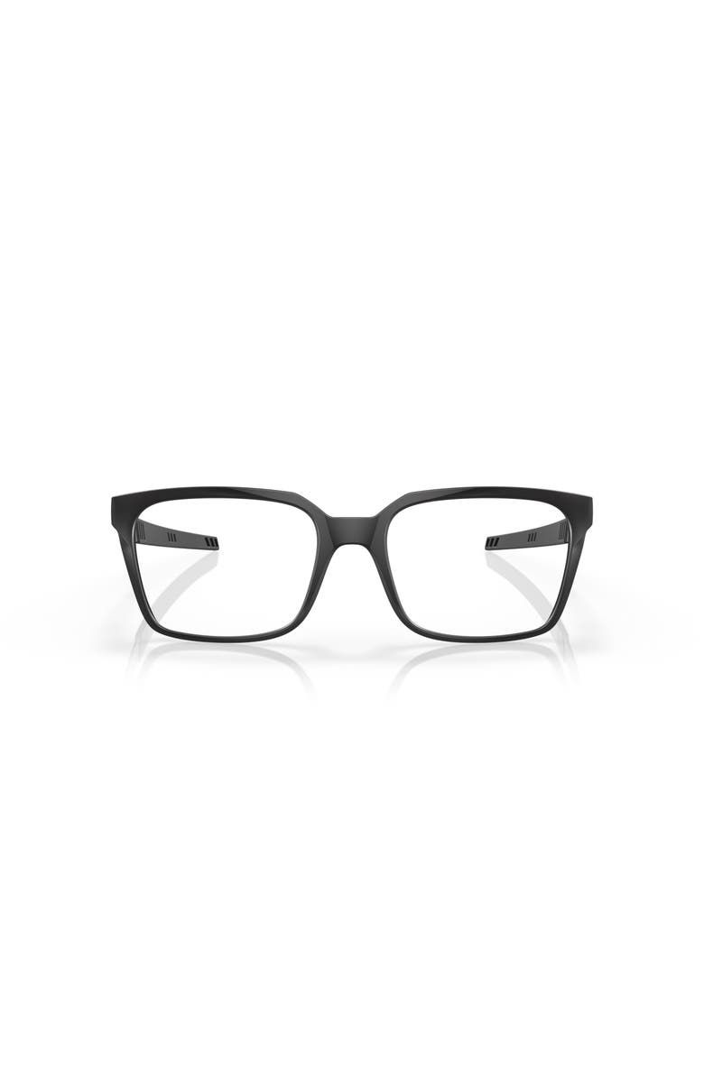 Oakley 53mm Rectangle optical glasses, Alternate, color, Black