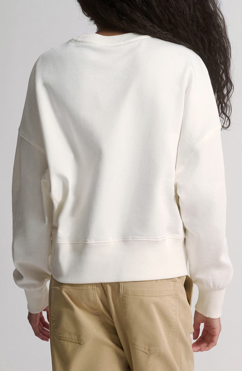 Brooklyn Industries Anti Oversize Cotton Sweatshirt, Alternate, color, Antique White