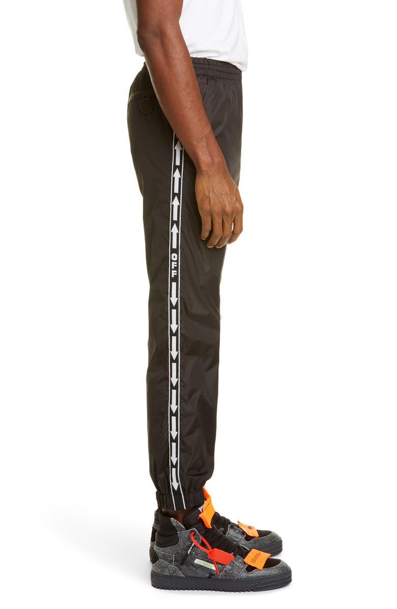 Off-White Arrow Tape Track Pants, Alternate, color,