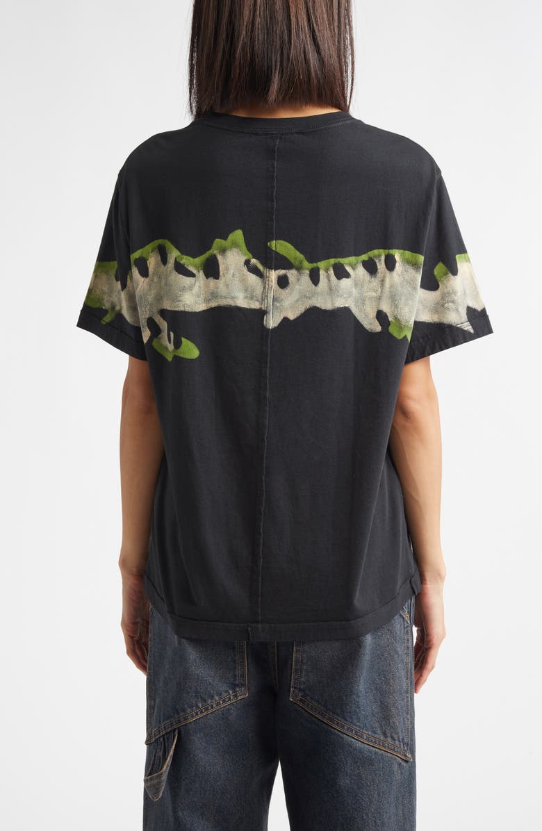 Eckhaus Latta Lapped Baby Tee, Alternate, color, Kelp