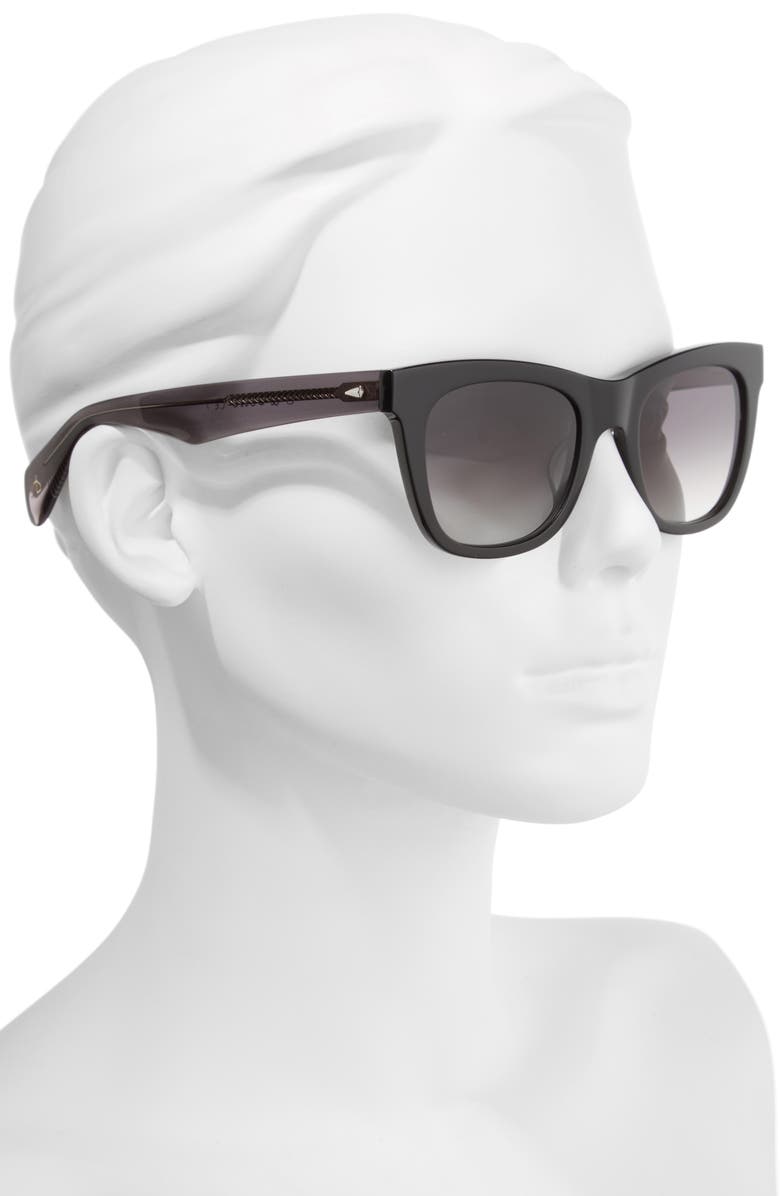 rag & bone 50mm Square Cat Eye Sunglasses, Alternate, color,